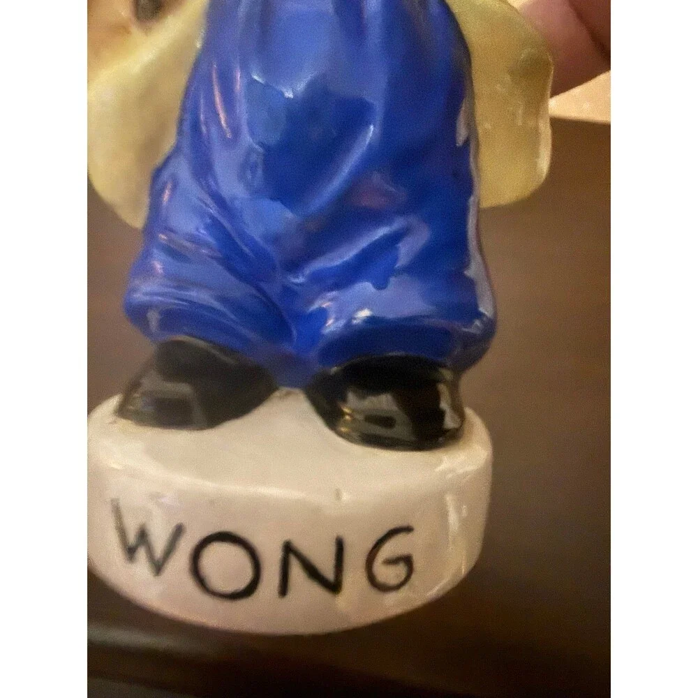Ceramic Asian Figurine Chinese Boy & Puppy Dog Wong 5
